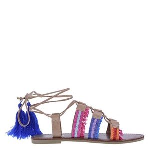 Brash Women's Rio Leg Wrap Flat Sandal - Brand New